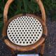 Bamboo and rattan bar stool