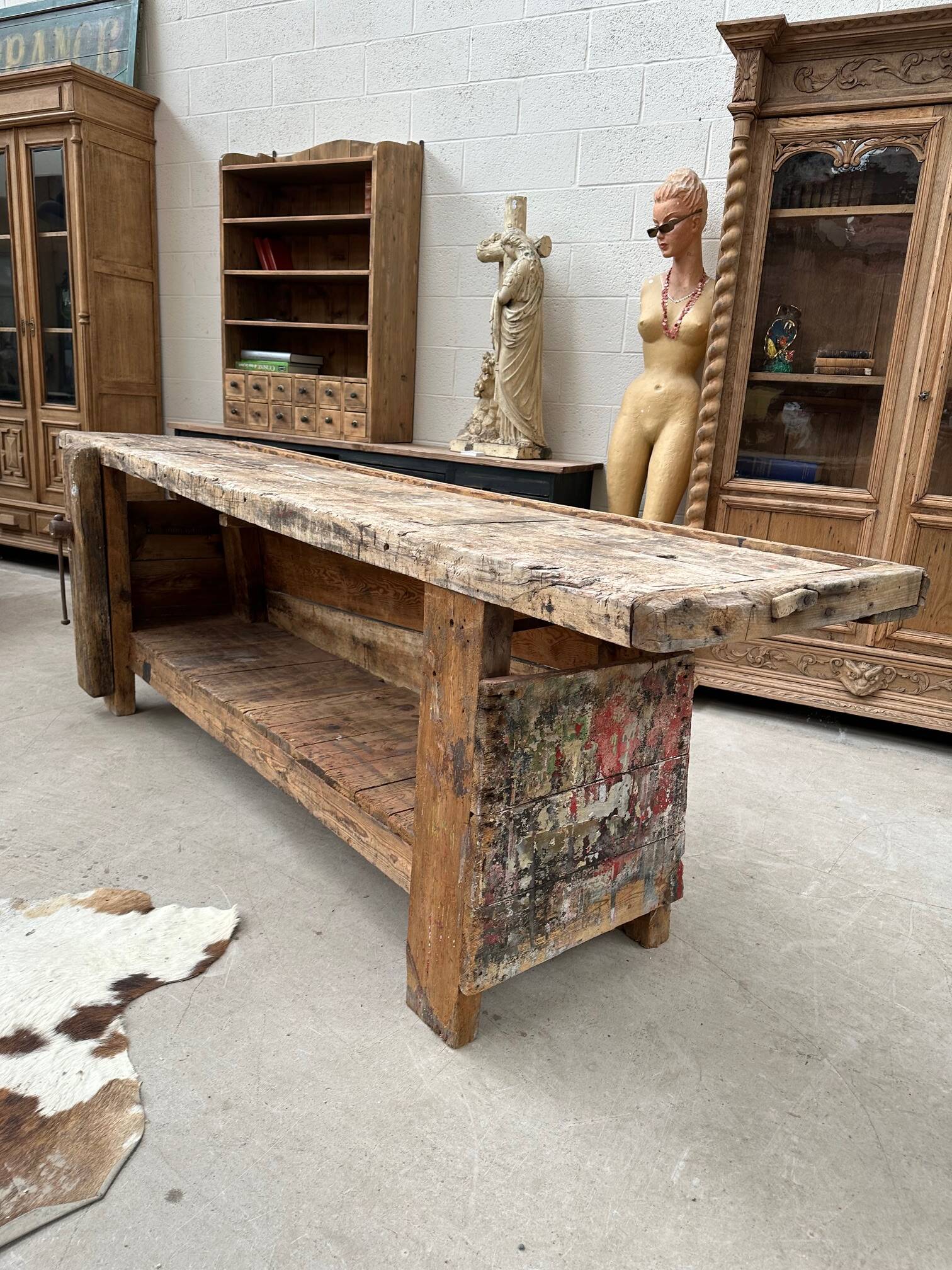 Artist's workbench, early 20th century