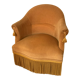 Mustard velvet toad armchair