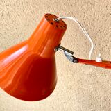 Office lamp architect aluminor France vintage 70s orange
