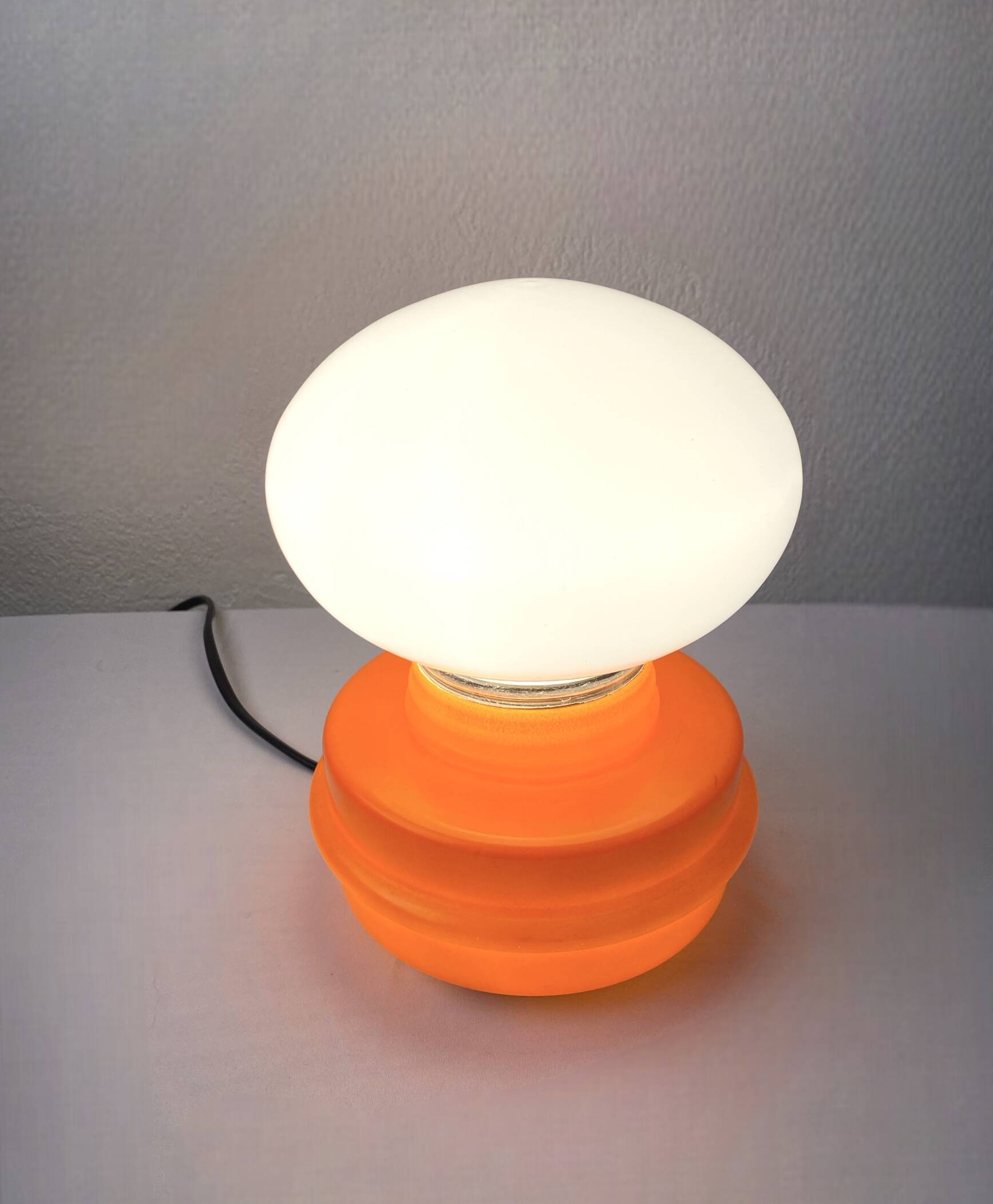 Table lamp, opaline, vintage 70s