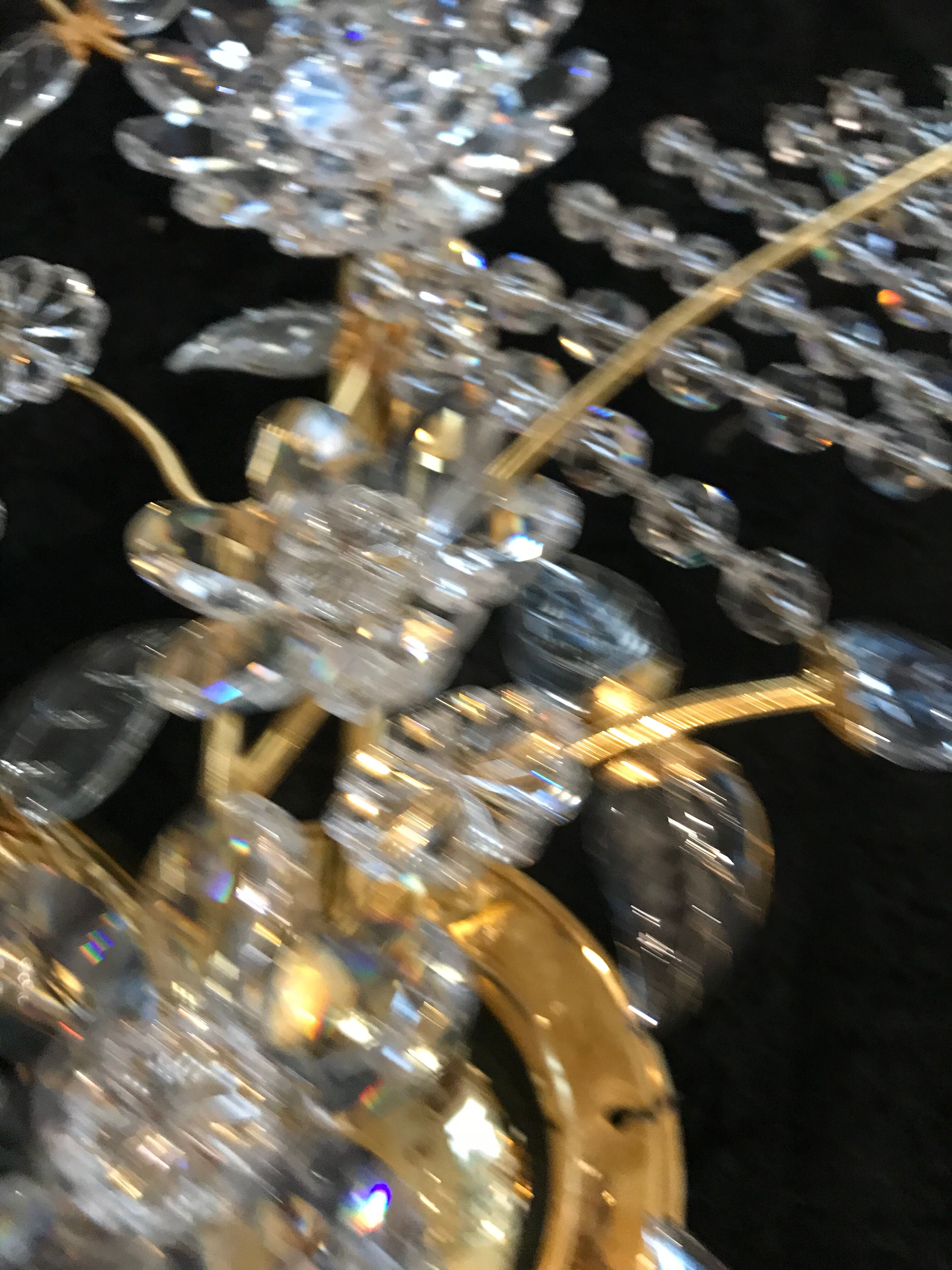 Palwa crystal pair wall light