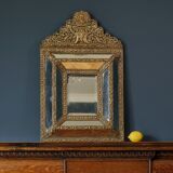 Napoleon III brass mirror 46x73cm