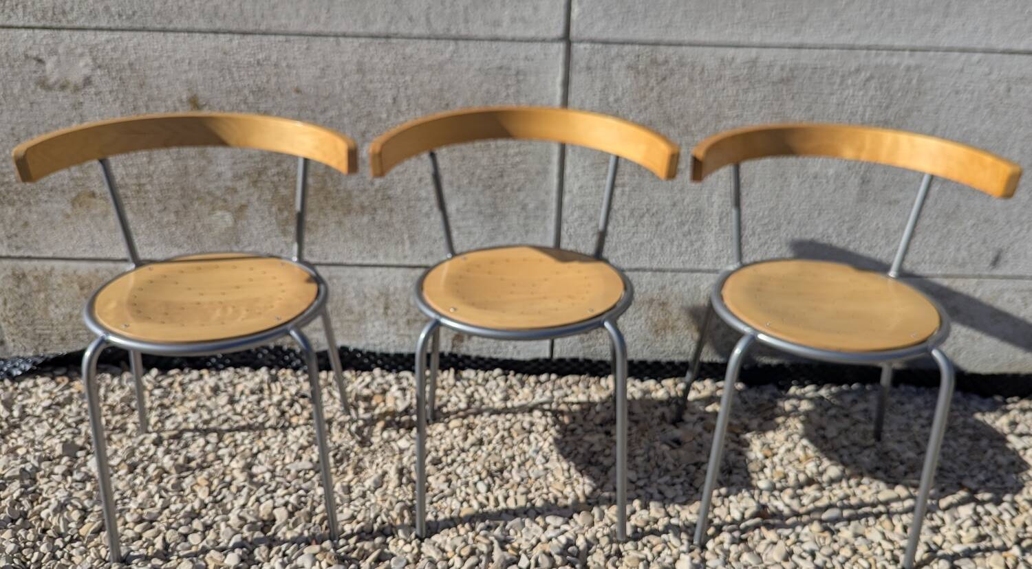Lot trois chaises vintage Korpo  Lars Norinder ikea
