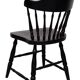 set of 6 Black Oak Windsor style Spindle-back dining chairs. Holland