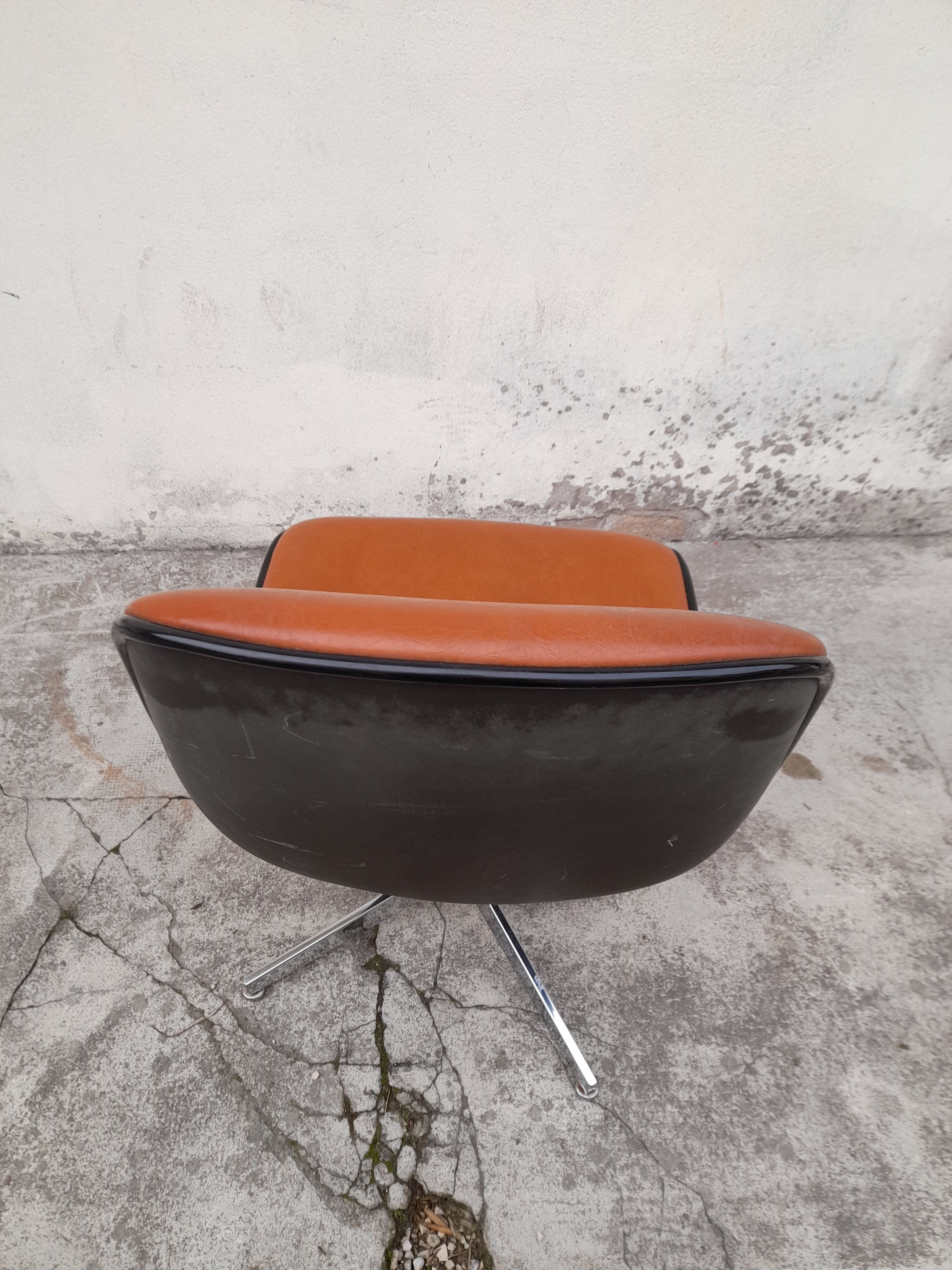 Chaise Strafor vintage années 70