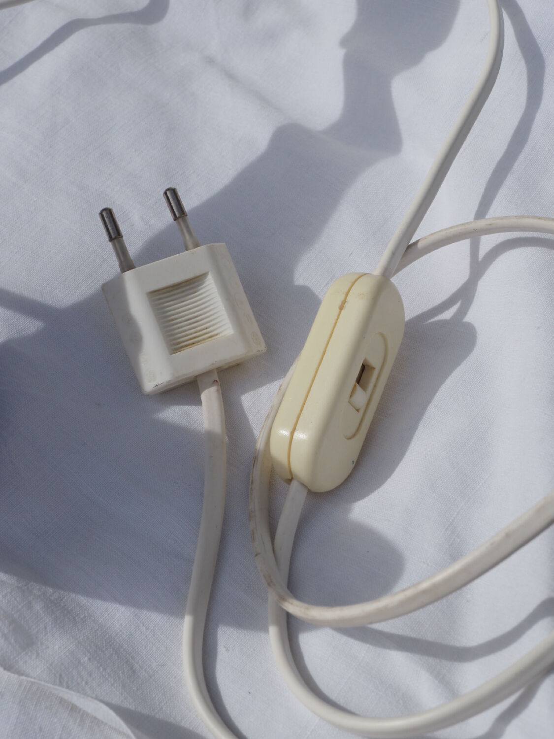Blue table lamp Aluminor 1960-70