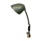 Lampe de table en col de cygne en bakélite industrielle verte, années 1960
