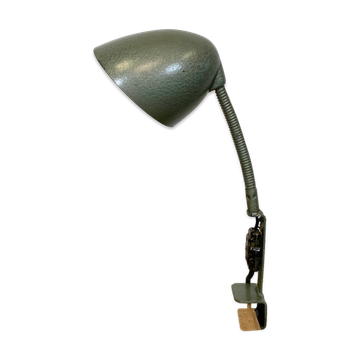 Green Industrial Bakelite Gooseneck Table Lamp, 1960s
