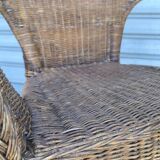 1950s wicker armchair