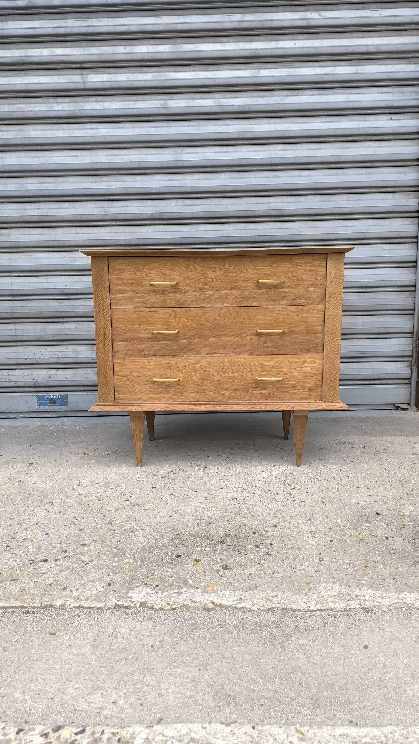 Commode pied compas 1960