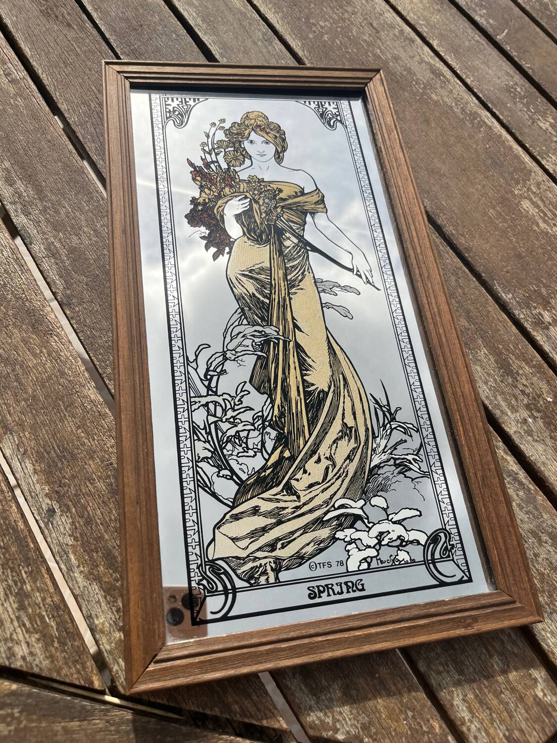 Mucha mirror frame