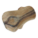 Vallauris catchall – Wood imitation enamel – Organic shape – 1950s–60s