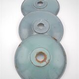 Set of 3 enamelled hanging