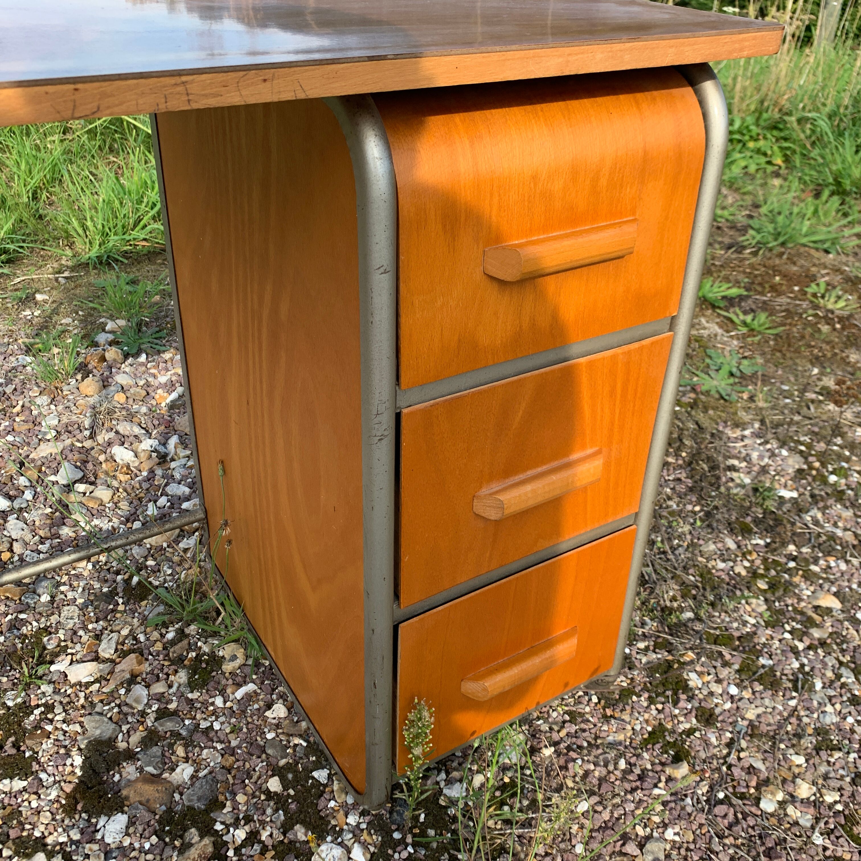 Child desk with drawer box 1950