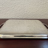 Tray in silver metal the Thistle 1950