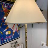Bamboo bronze  lamp 1950