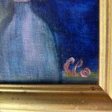 Oil painting on canvas "French Childhood" 1980