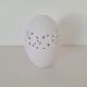 White porcelain egg vase