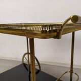 Vintage golden brass rolling service