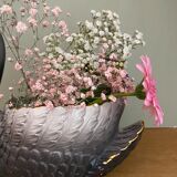 Vintage ceramic swan pot cover