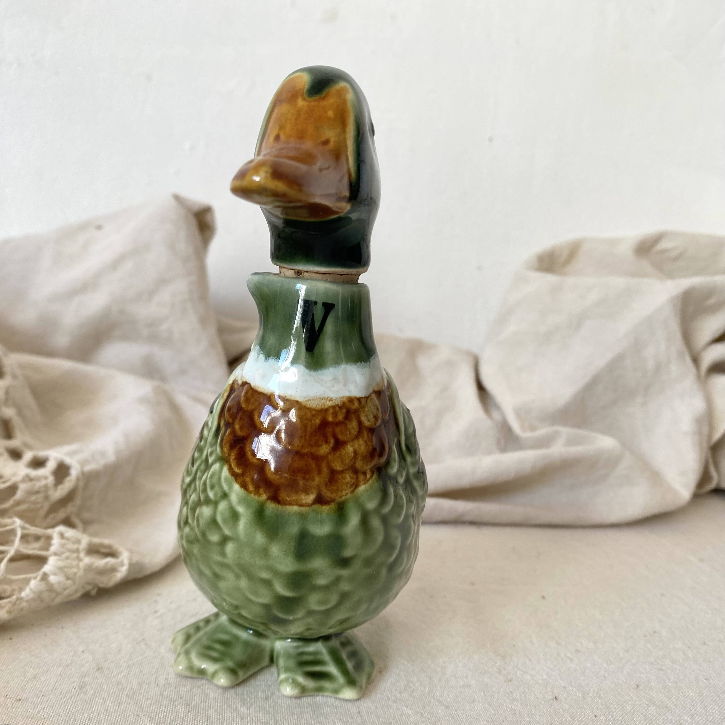 Zoomorphic bottle, ceramic duck
