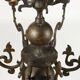 Antique chandelier with 6 lights in bronze, Netherlands, 18th century