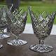 7 cut crystal wine glasses