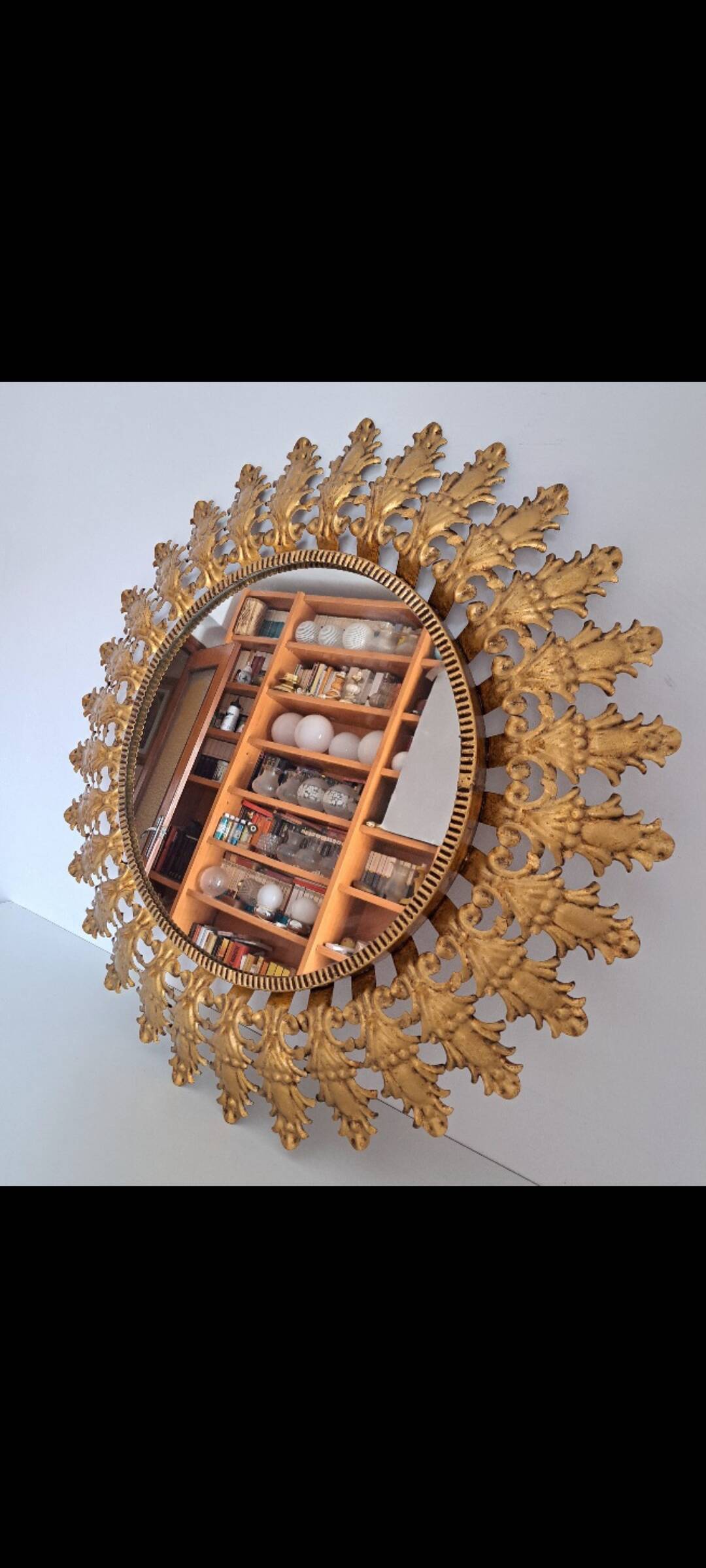Metal sun mirror
