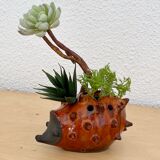 Vase pique flower hedgehog