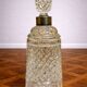 Cut crystal whisky carafe with stopper, Baccarat style.