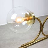 Large Italian Mid-century Brass Wall or Ceiling Lamp, 60s