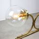Large Italian Mid-century Brass Wall or Ceiling Lamp, 60s