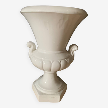 White ceramic vase