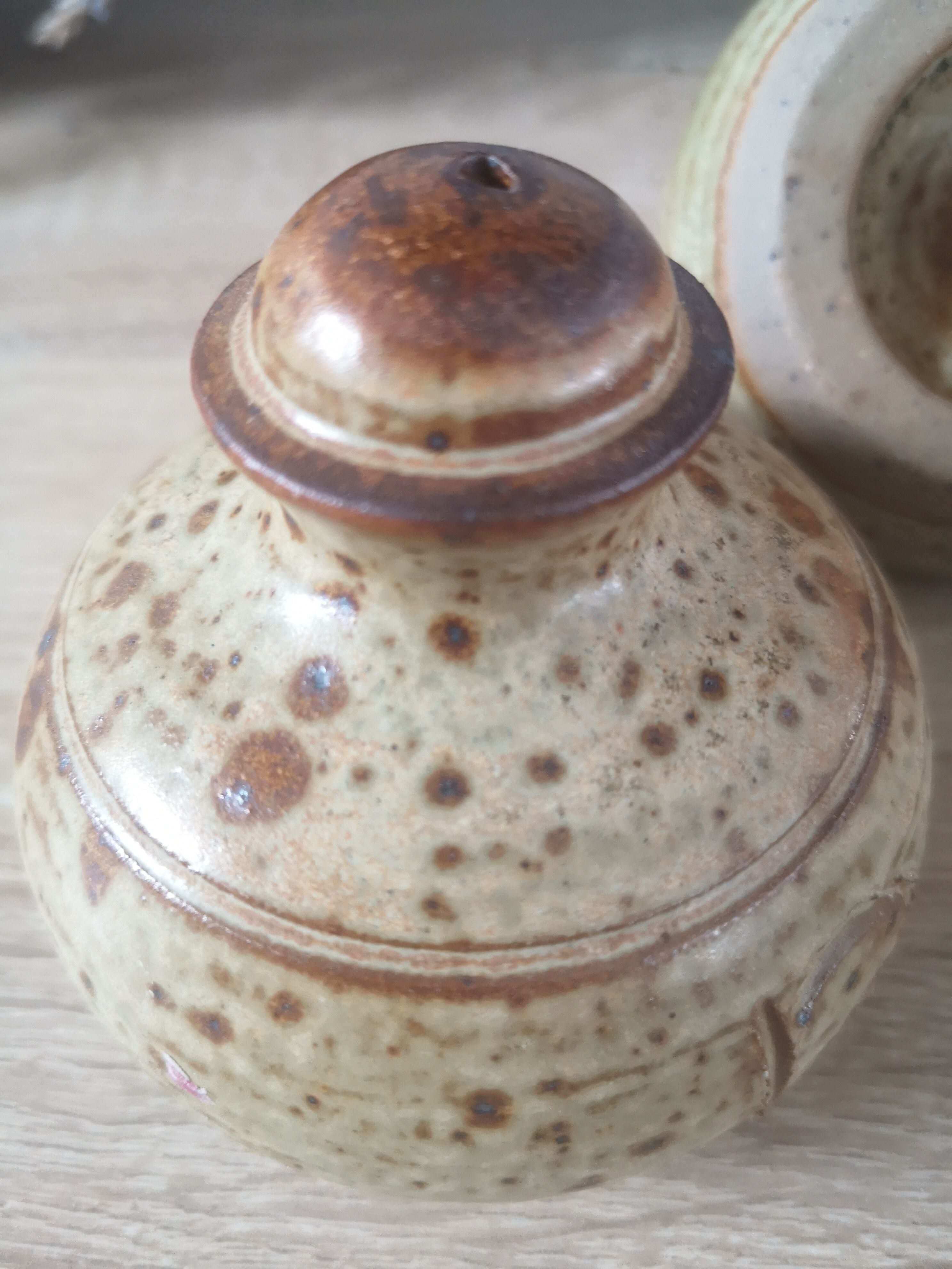 Sandstone salt and pepper shaker