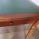 Minister's desk style L. Philippe – 2 drawers – cherry wood – faux leather desk mat
