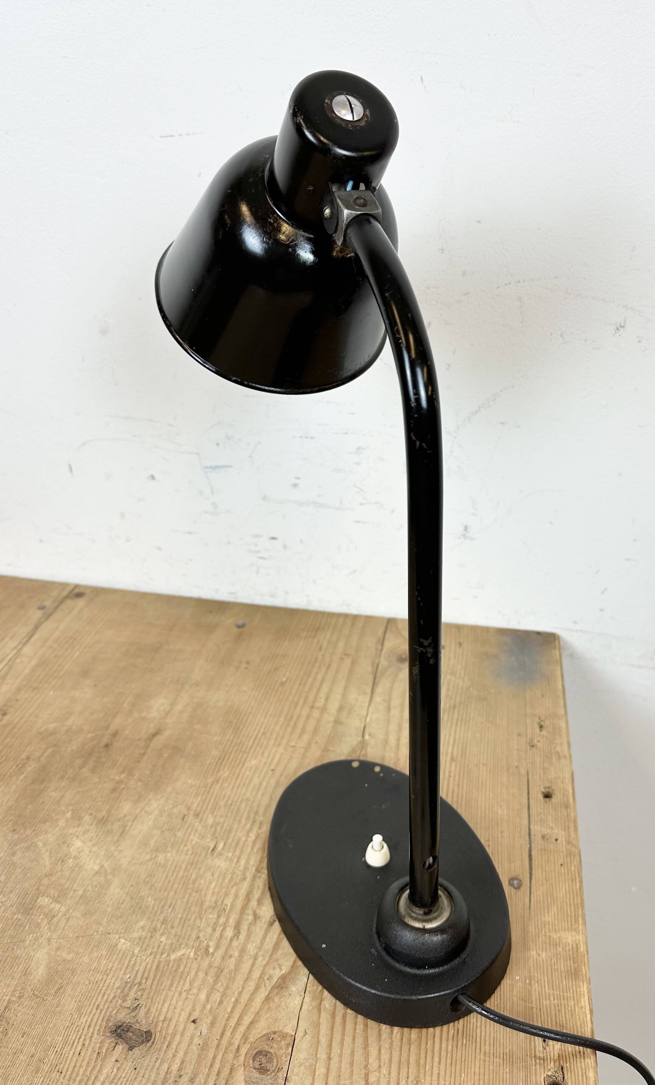 Vintage Black Table Lamp by Christian Dell for BUR Bunte & Remmler, 1930s