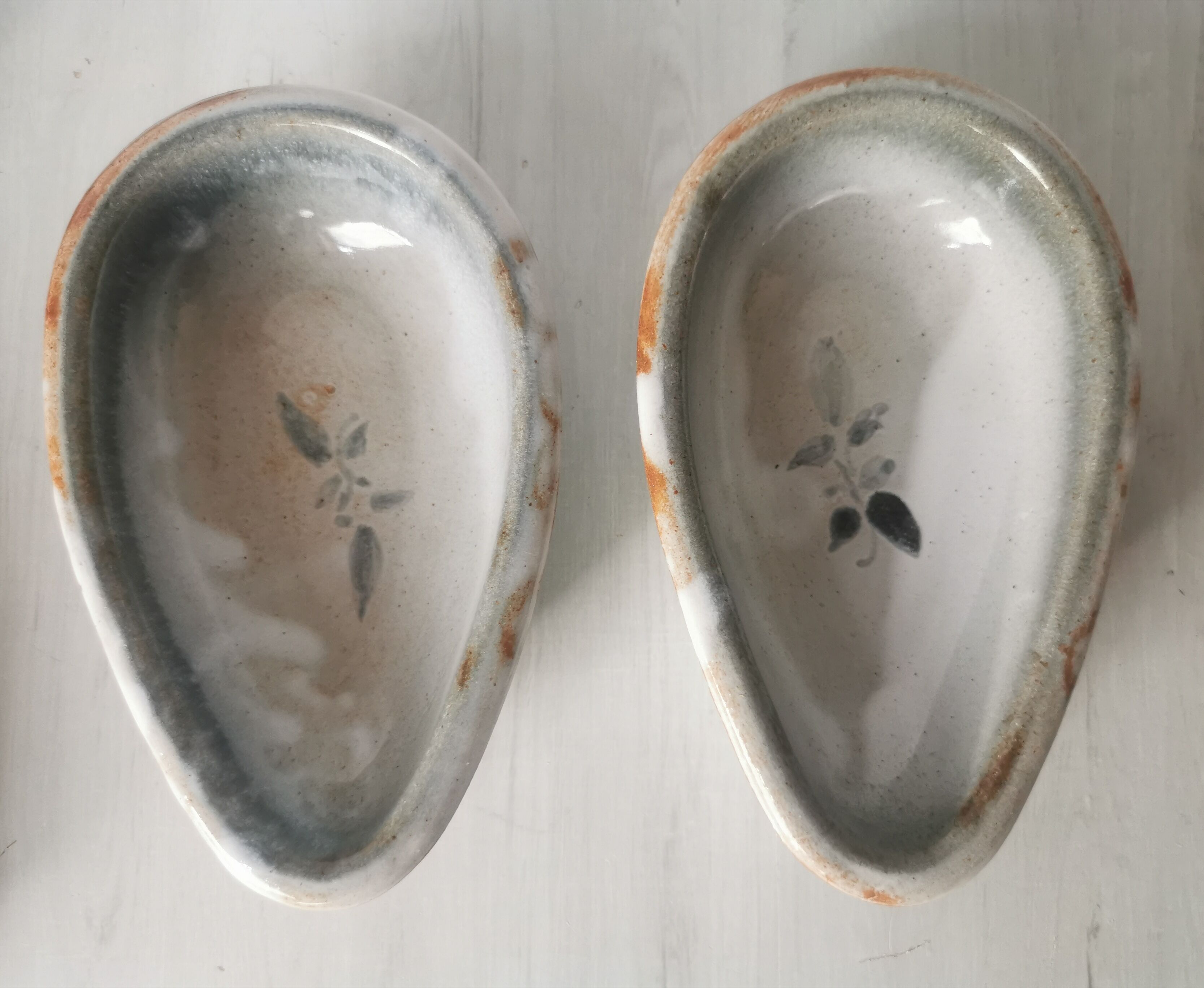 Glazed sandstone avocado cups ponce sur loir