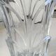 Large stylish crystal vase, floral/palm shape. High 30 cm