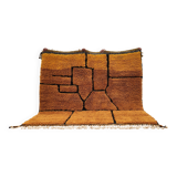 Authentic Beni Ouarain Rug 220x212 cm – Natural Ochre Wool