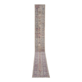 Vintage Turkish rug from Oushak, handwoven 66x730 cm