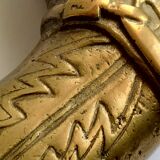 Vintage Santiag gilded bronze pencil pot