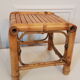 Low rattan stool