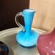Lot de 3  vases soliflores en verre style mid century modern