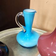Lot de 3  vases soliflores en verre style mid century modern