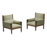 Lounge Chairs by Jac. van den Bosch, Netherlands, 1920s