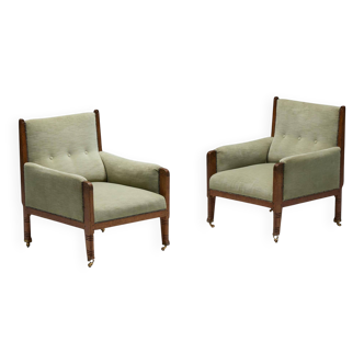 Lounge Chairs by Jac. van den Bosch, Netherlands, 1920s