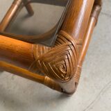 Side table, rattan