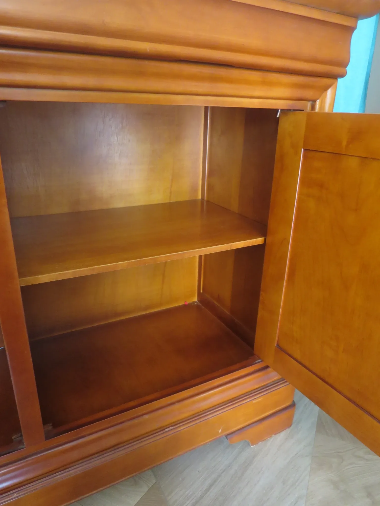 Louis Philippe buffet - 2 drawers - 2 doors - cherry wood - solid wood - dowelled