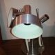 Ceiling luminaire, Wall lamp, stainless steel 1970
